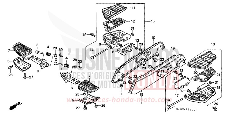 MARCHE (GL1500A) de Gold Wing Aspencade PEARL SONOMA GREEN (G159) de 1997